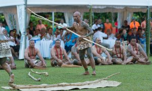 Pacific Islanders’ cultural ceremony.